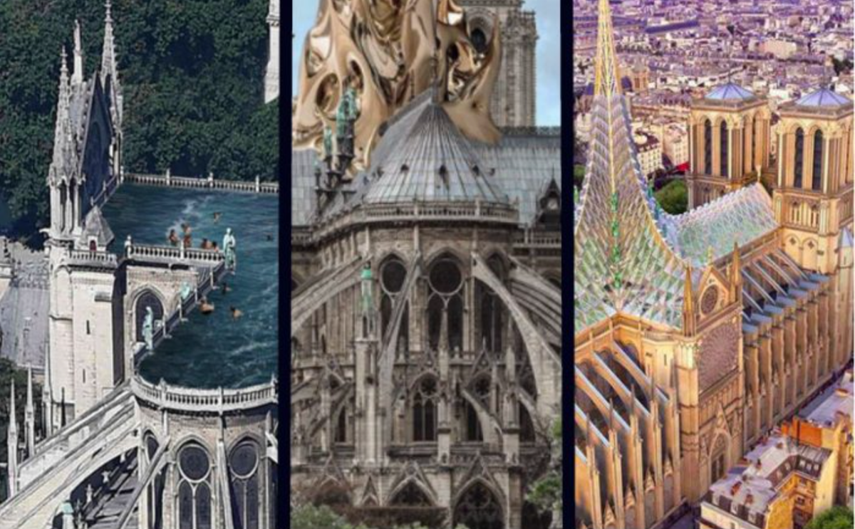 Piscina sul tetto di Notre Dame? Ecco le più strampalate proposte di ristrutturazione