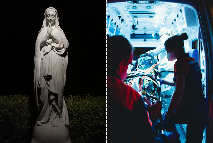 Donna in fin di Vita vede Gesù dopo che un uomo ha pregato per lei un'Ave Maria