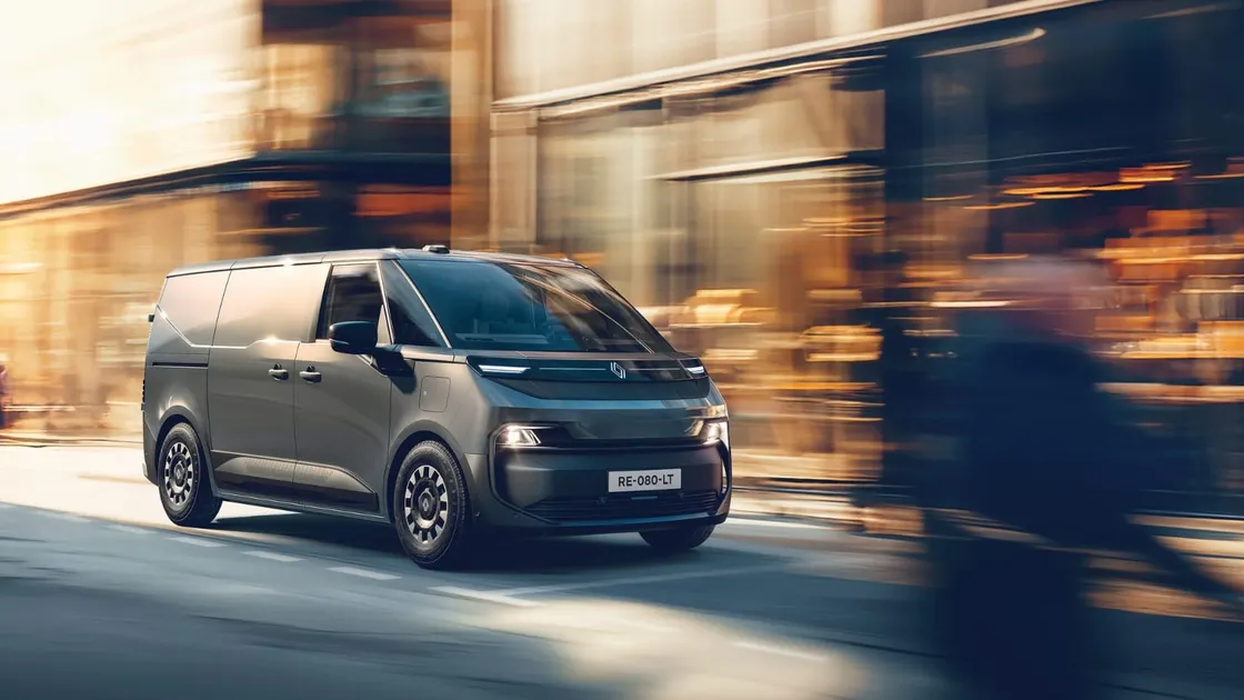 New Renault Trafic E Tech electric van.