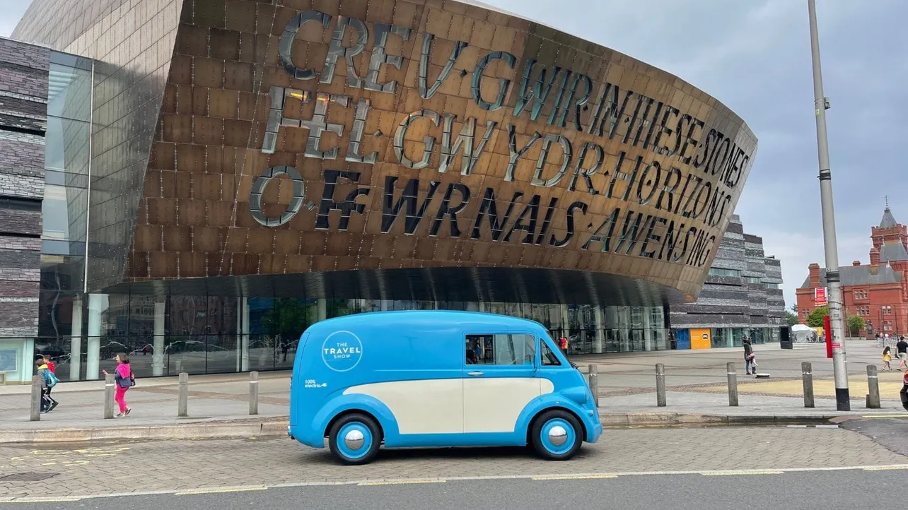 Morris Commercial JE electric van.