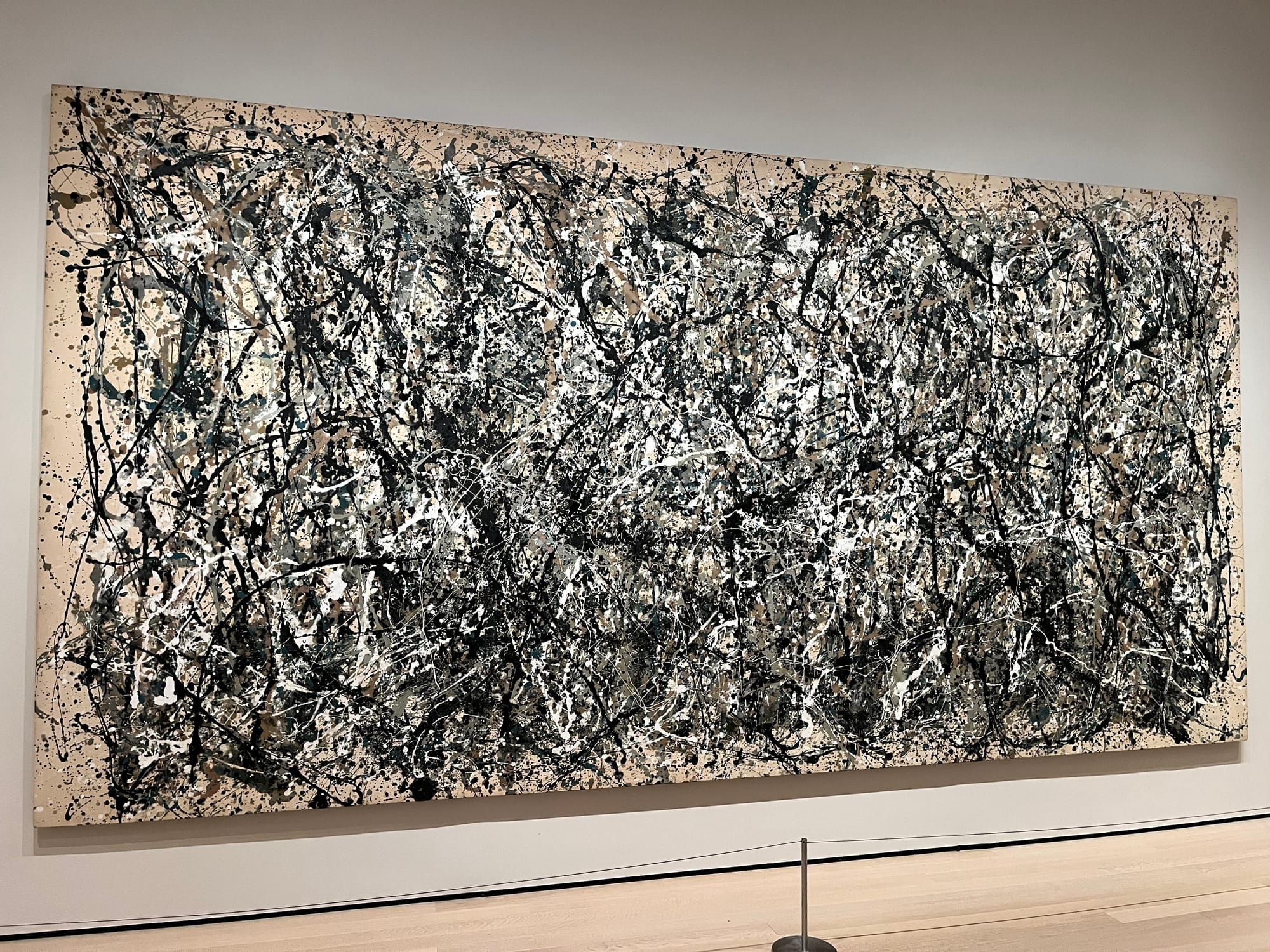 A Jackson Pollock at the Art Institute of Chicago. Photo by Me.