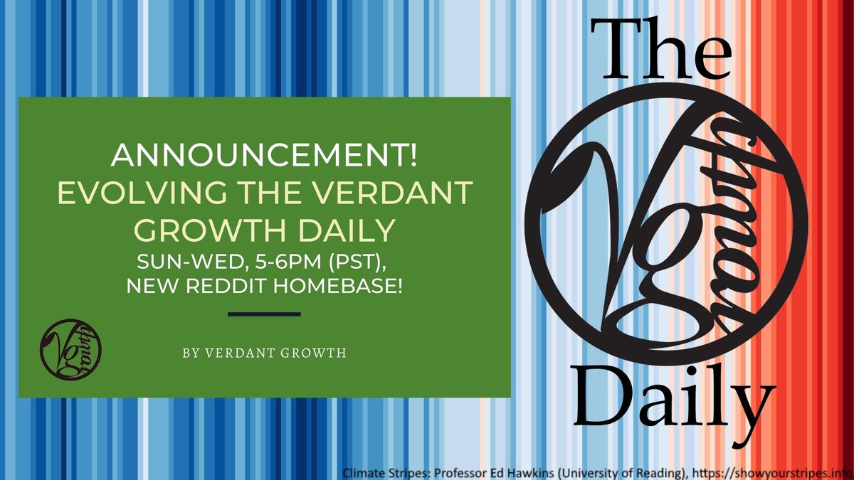 Announcement! Updates to the Verdant Growth Daily