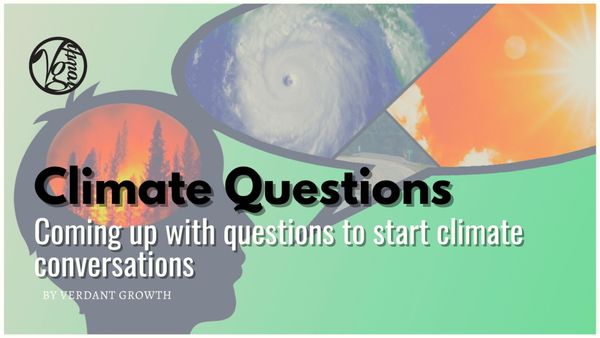 Climate Questions: Coming up with questions to start climate conversations