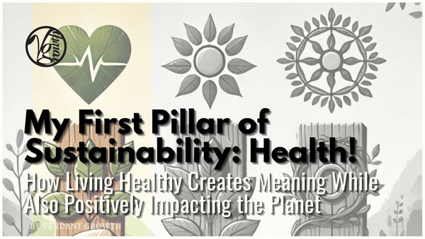 My First Pillar of Sustainability: Health - How Living Healthy Creates Meaning While Also Positively Impacting The Planet