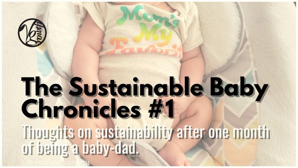 The Sustainable Baby Chronicles #1: Thoughts on sustainability after a one month of being a baby-dad.