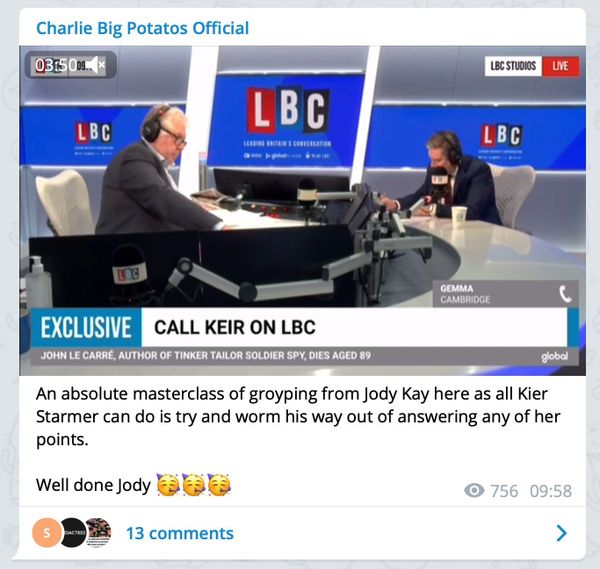 Labour Leader Confronted by Far-Right Activist on Radio Show