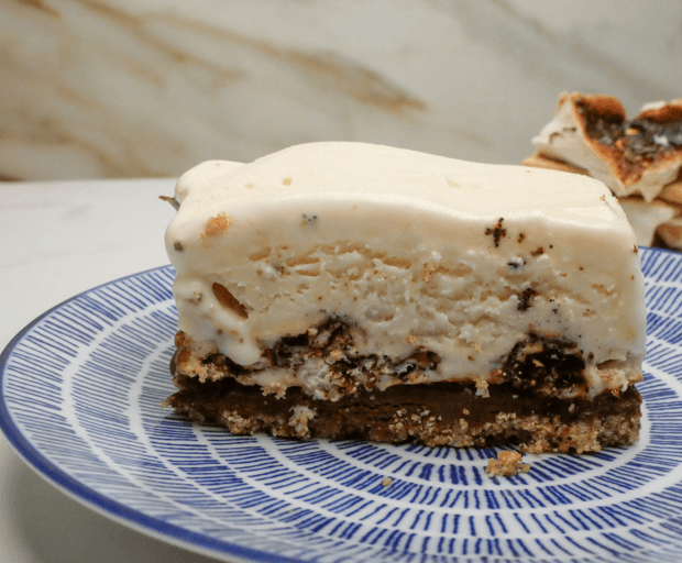 S'mores ice cream cake