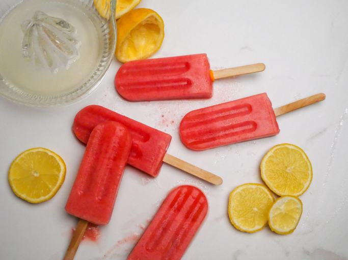 Healthy Strawberry Lemonade Popsicles, The Best Summer Dessert