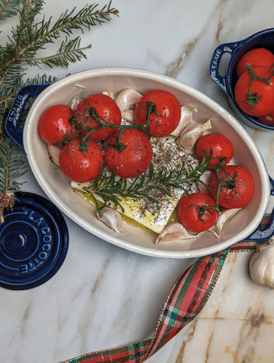 baked feta bruschetta