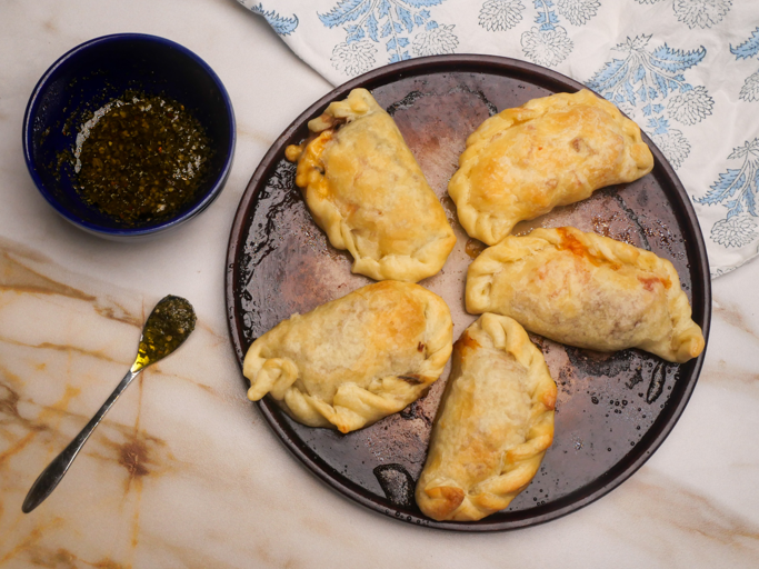 Empanadas with chimichurri