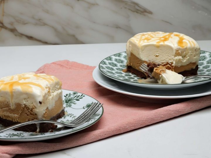 Caramel Macchiato Ice Cream Cake