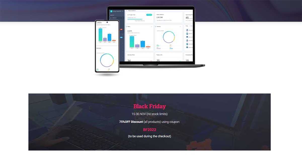 Black Friday 2022 - Datta Able PRO
