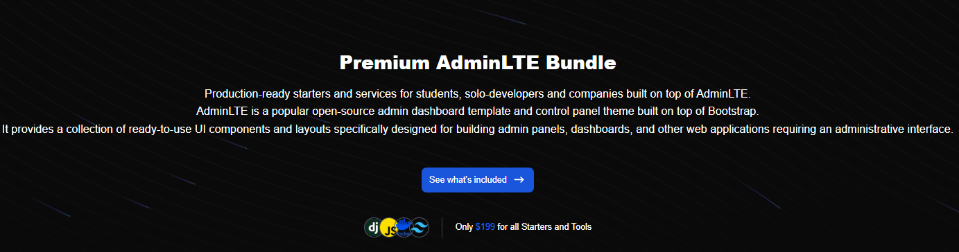 AdminLTE Bundle - a Powerfull Suite for Developers