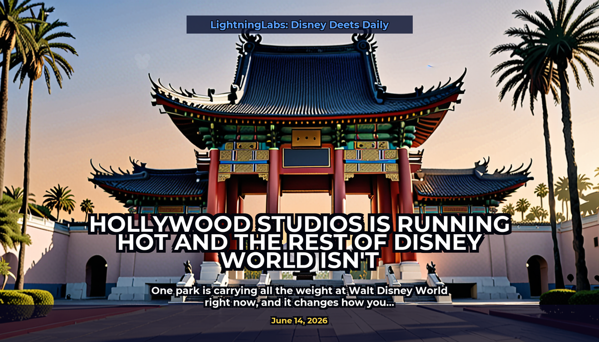 Hollywood Studios Is Running Hot and the Rest of Disney World Isn't