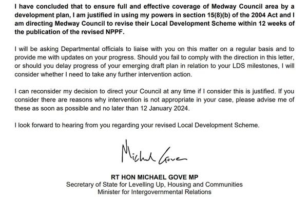 Michael Gove comes for Medway