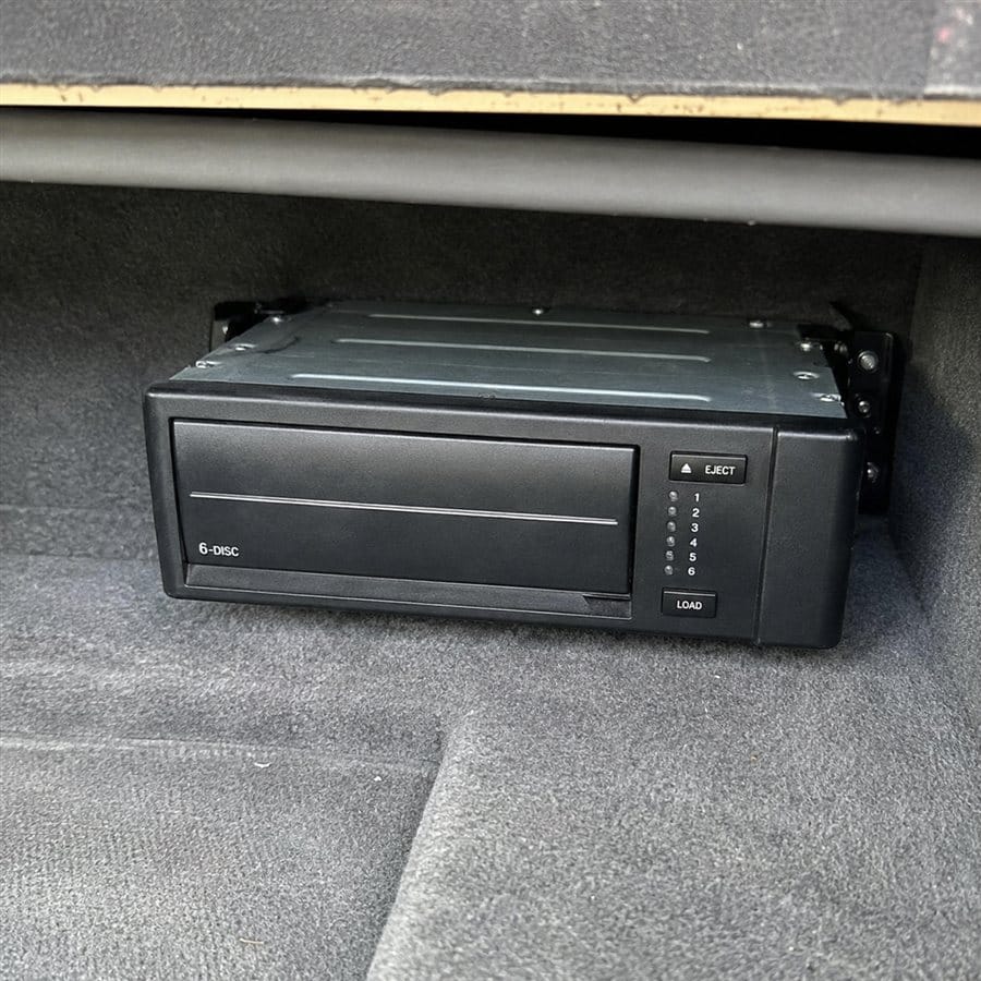 An in-dash car CD changer