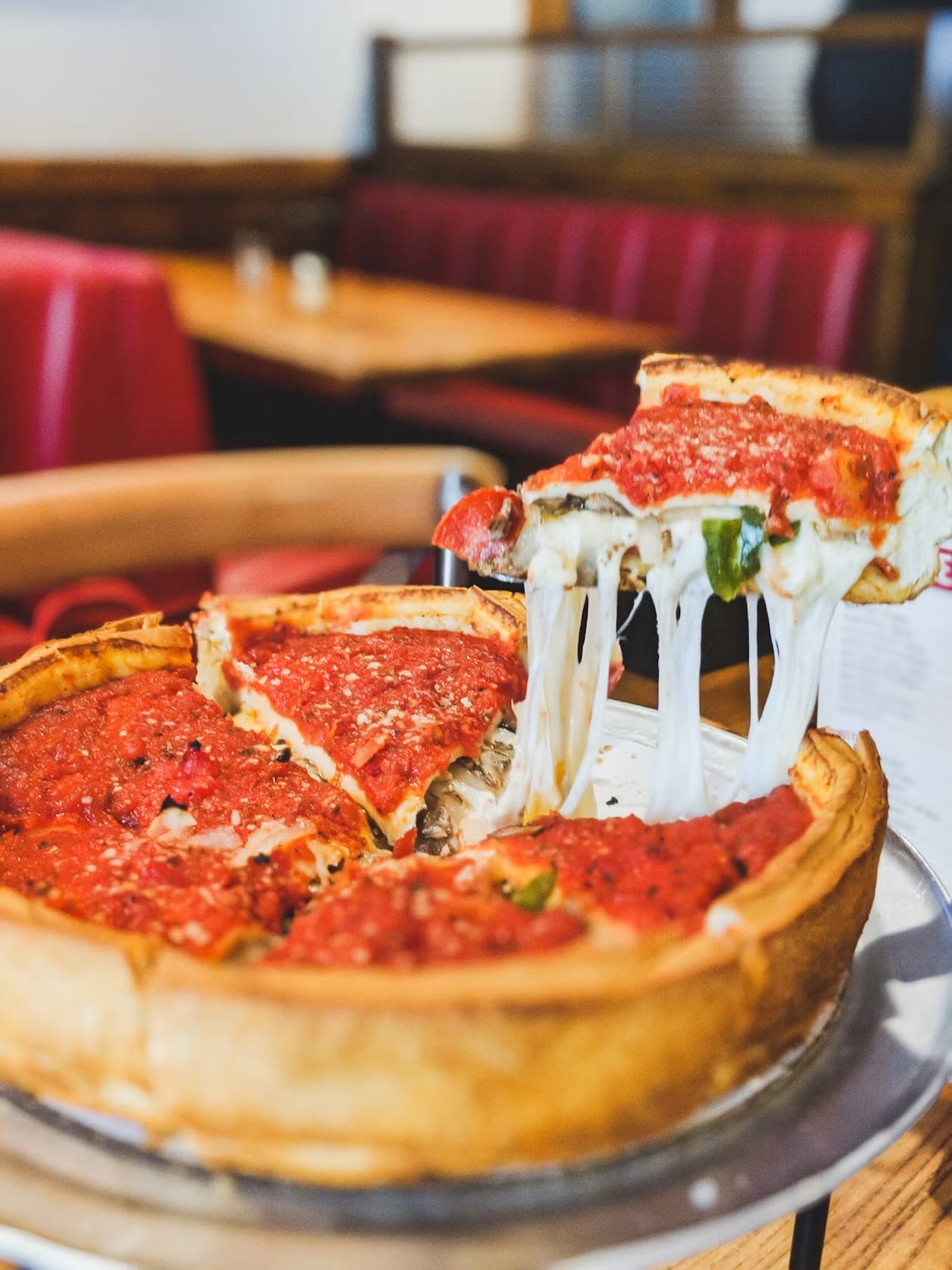 Deep-dish pizza