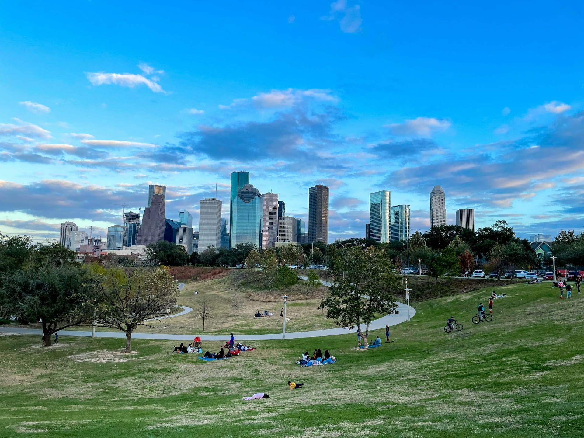Panoramic view of the Downtown Houston skyline