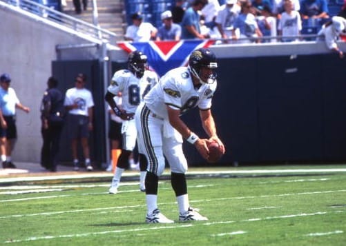 Mark Brunell with the Jacksonville Jaguars