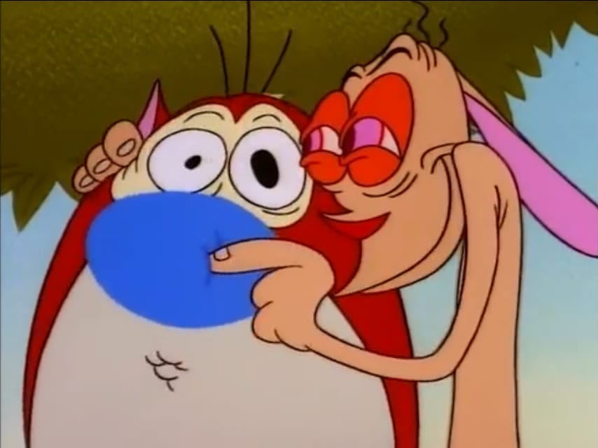 Ren Höek and Stimpy from The Ren and Stimpy Show