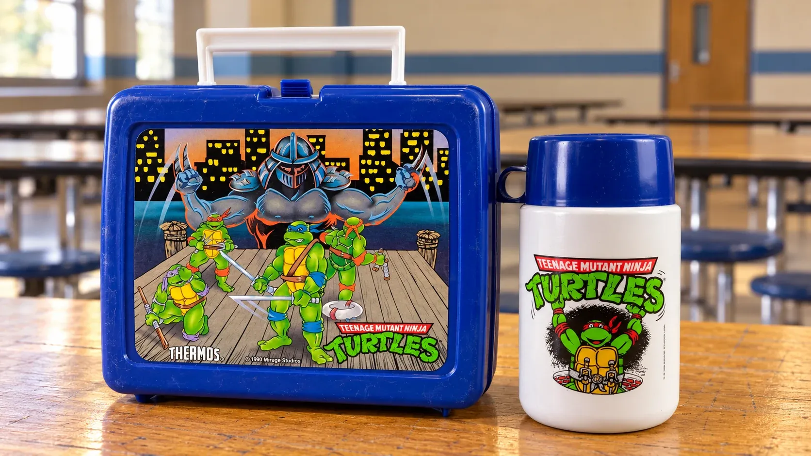 Character lunchbox with a matching Thermos bottle