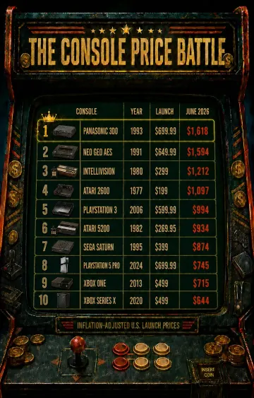 The Most Expensive Video Game Consoles Ever, Adjusted for Inflation