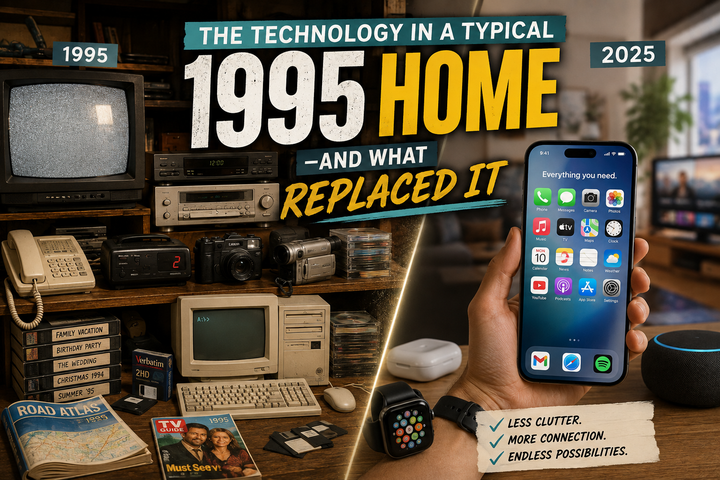 The Technology in a Typical 1995 Home—and What Replaced It