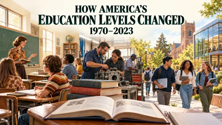 How America’s Education Levels Changed From 1970 to 2023