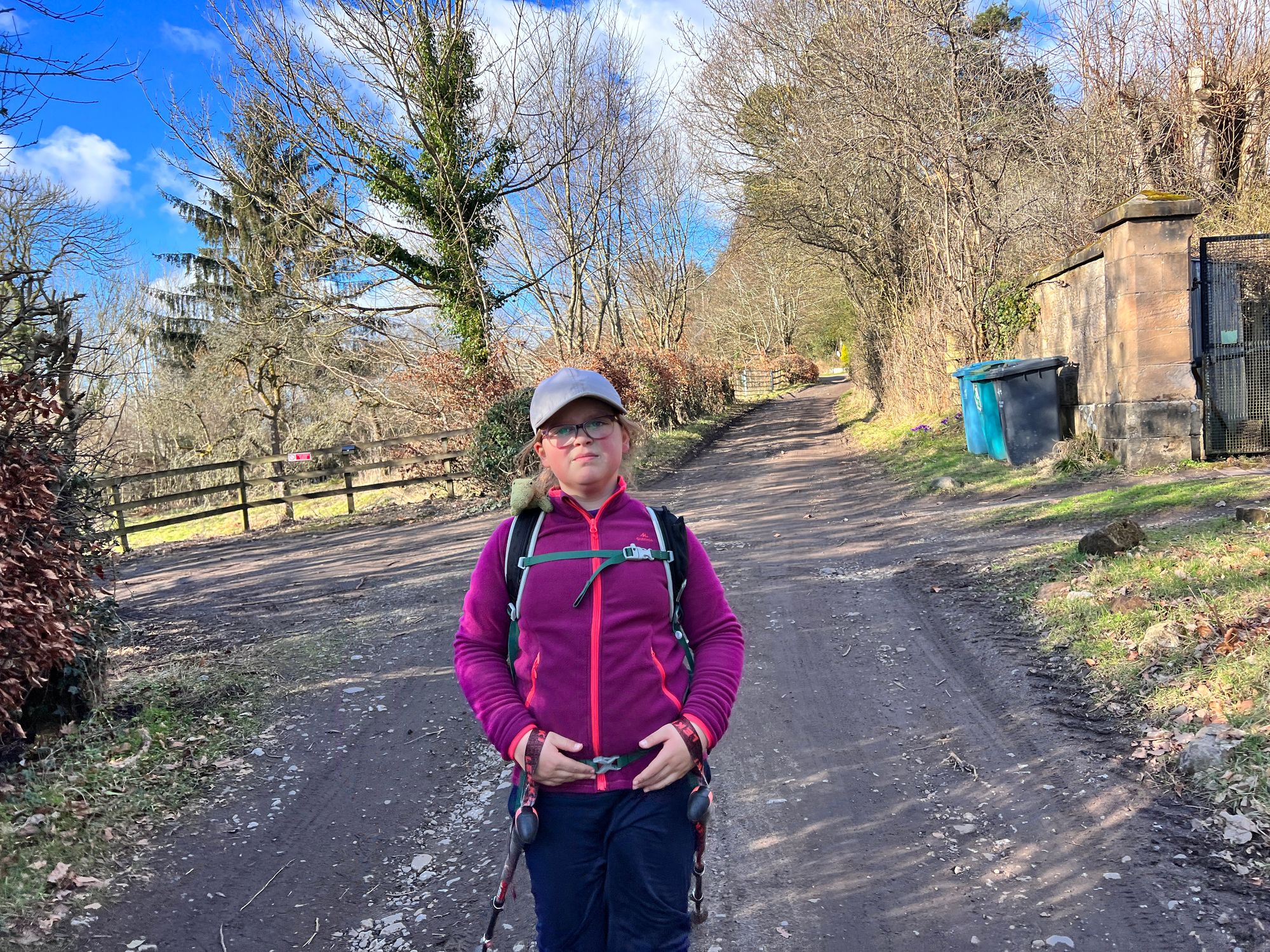 Eve on the very unwelcoming read (I didn’t stop to take pictures where all the houses were as I feared a group of residents attacking us with pitchforks! 