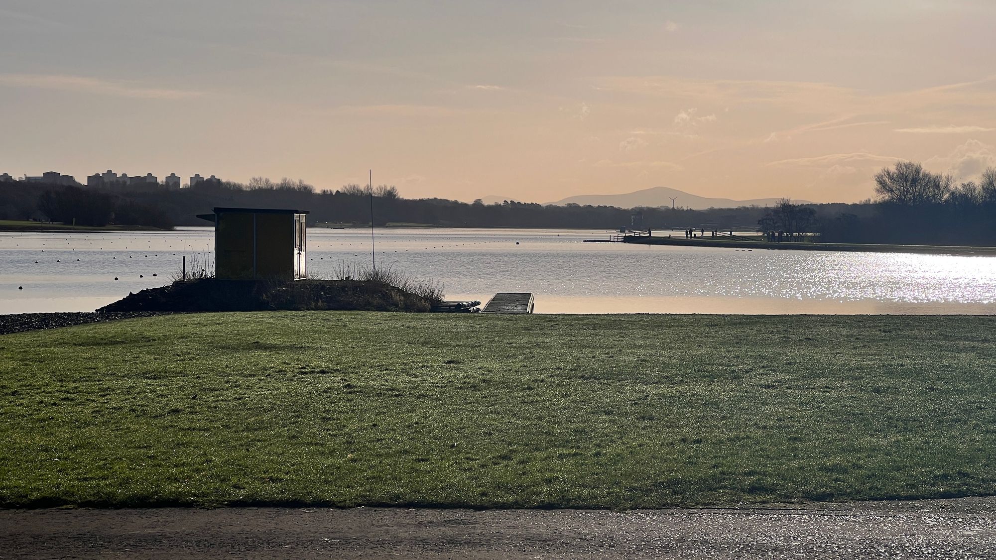 Looking down Strathclyde Loch towards the Southern Uplands