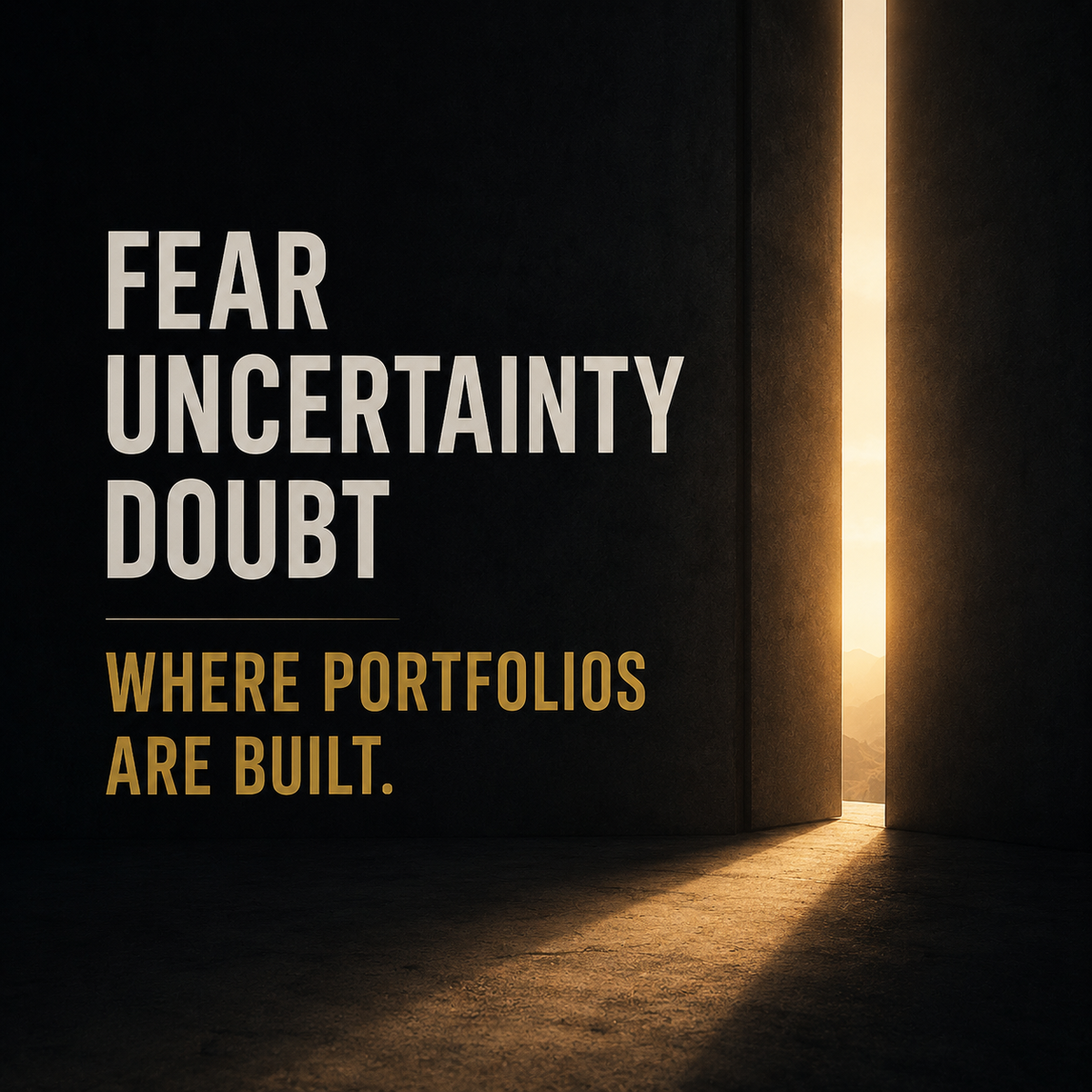 Portfolios Are Built During Corrections, Not Rallies