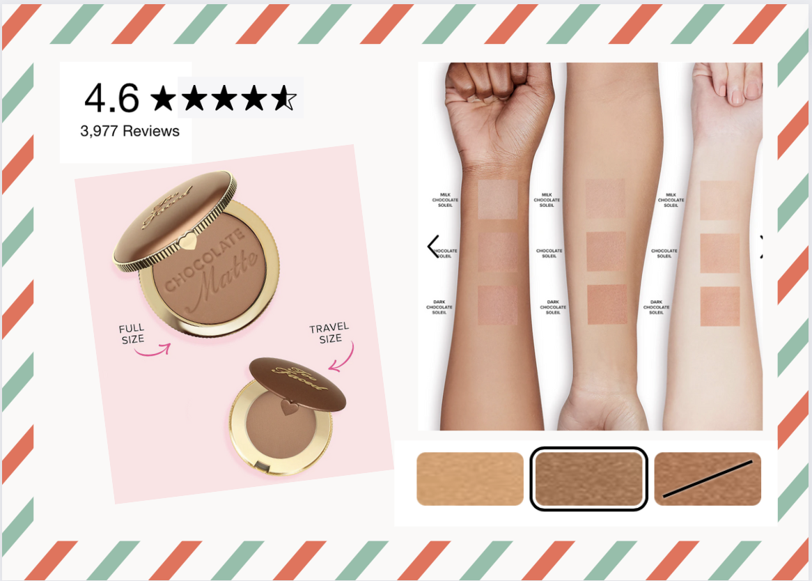 Too Faced Chocolate Soleil Matte Bronzer