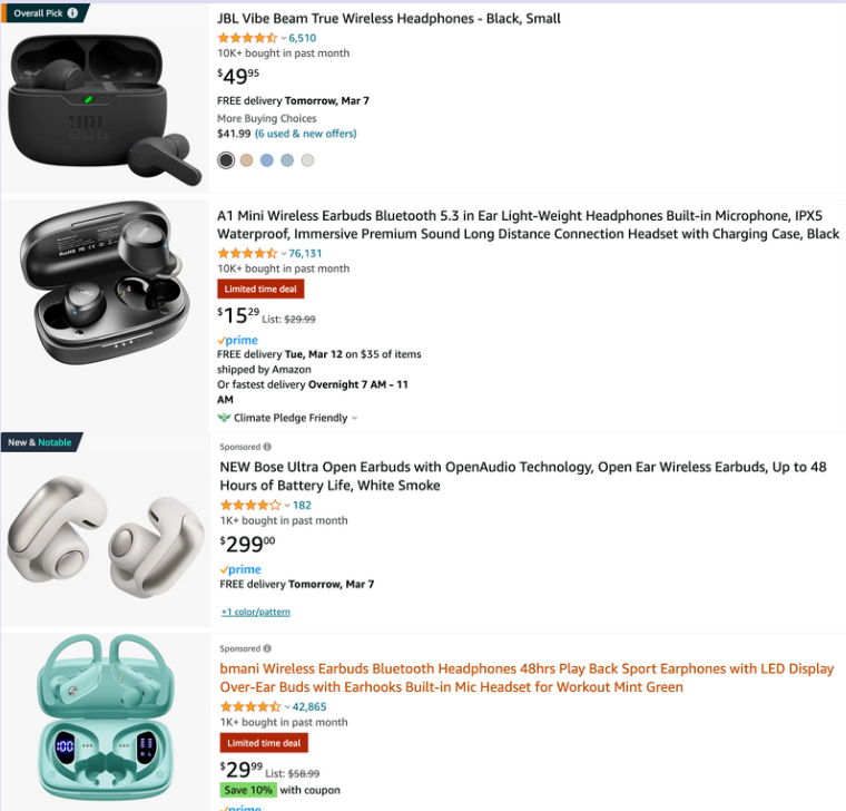Earbuds for men as gift
