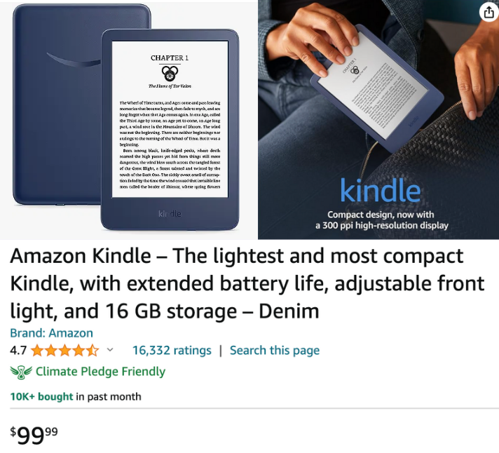 Kindle as gift for men