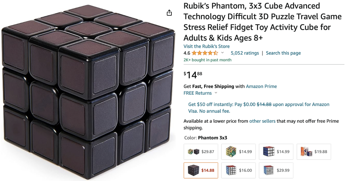Rubik's cibe as gift for men