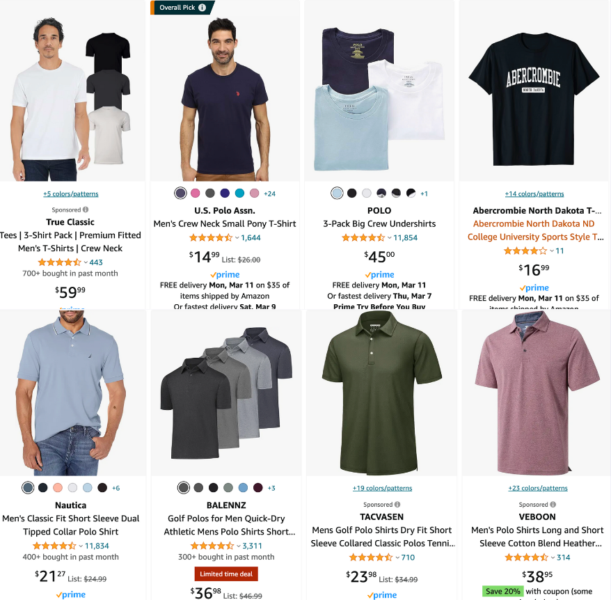 Shirts as gift for men