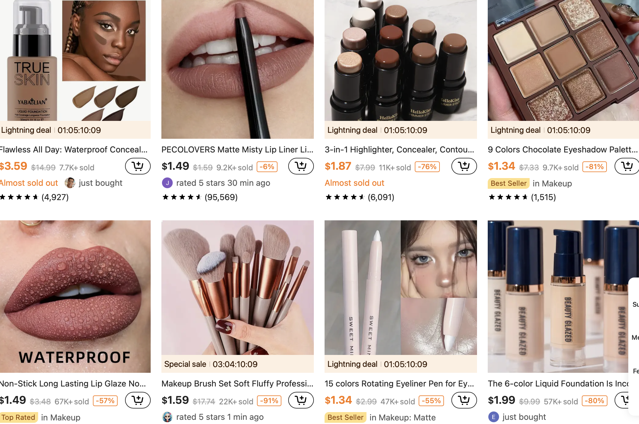 Makeup from TEMU
