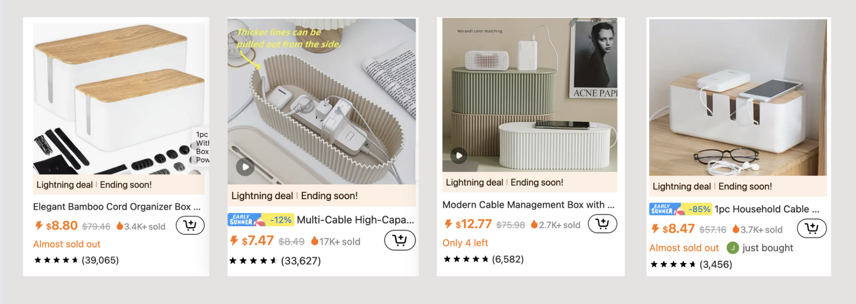 Some examples of Extension cover boxes