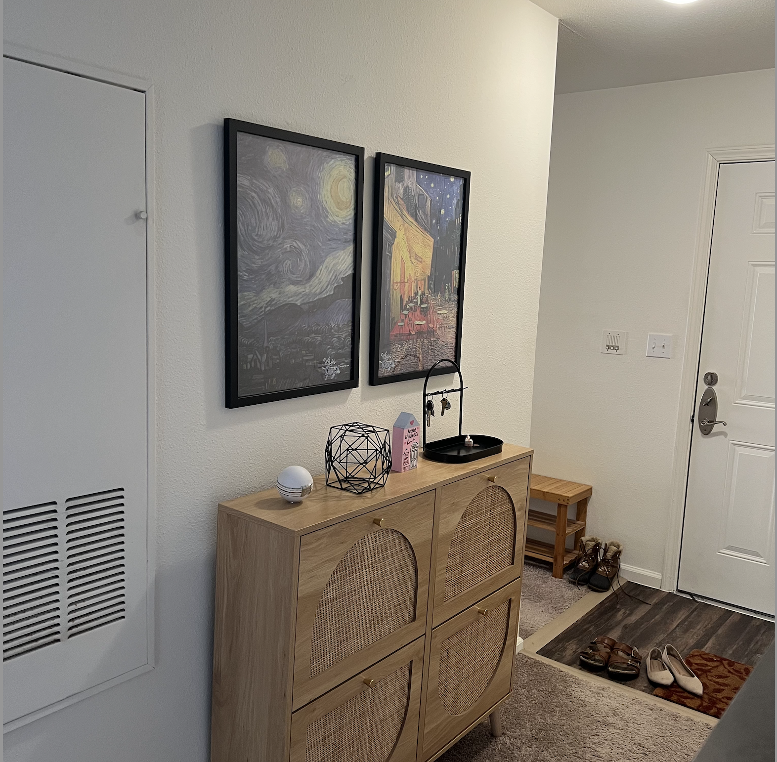 Rattan Shoe rack from Wayfair