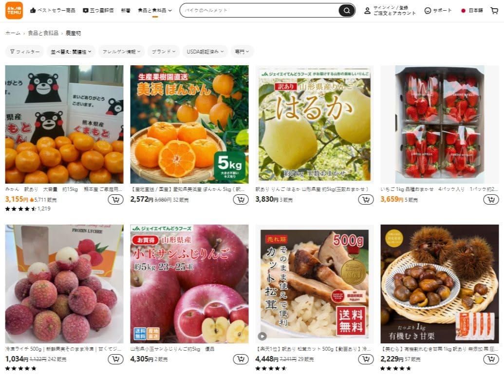 Temu 在日本電商市場利用在地食品與 Amazon 物流建立低價信任