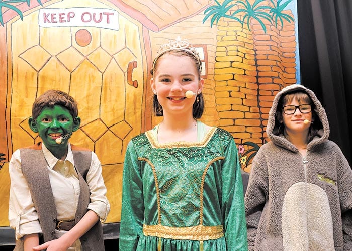 Students enter Shrek’s swamp
