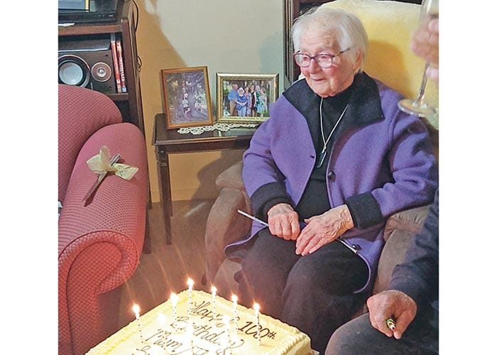 Thelma Bettess celebrates her 100th birthday