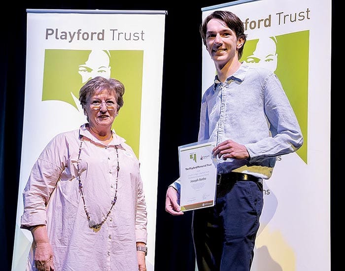Joseph Rothe awarded prestigious scholarship