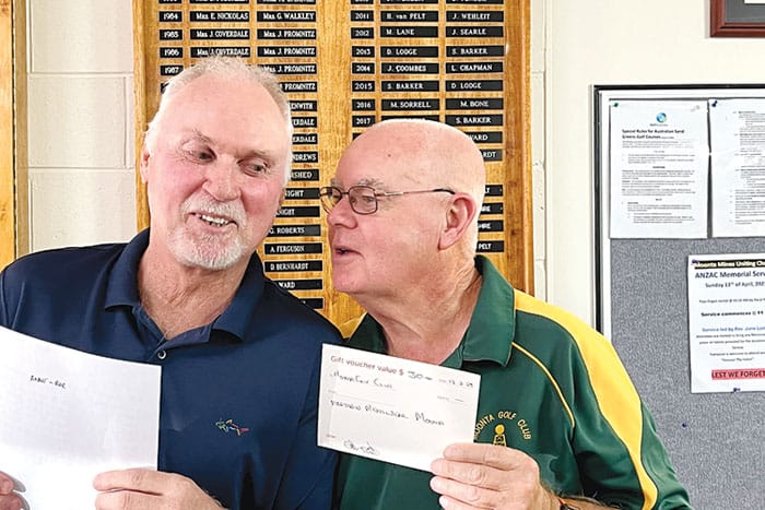 Golf: Moonta vies for menswear prize