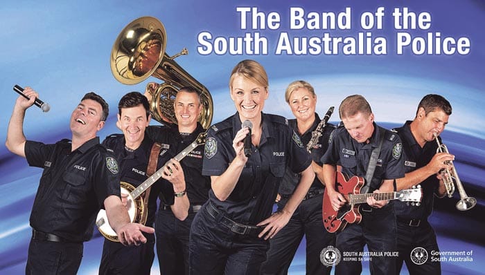 SA Police concert band at Wallaroo