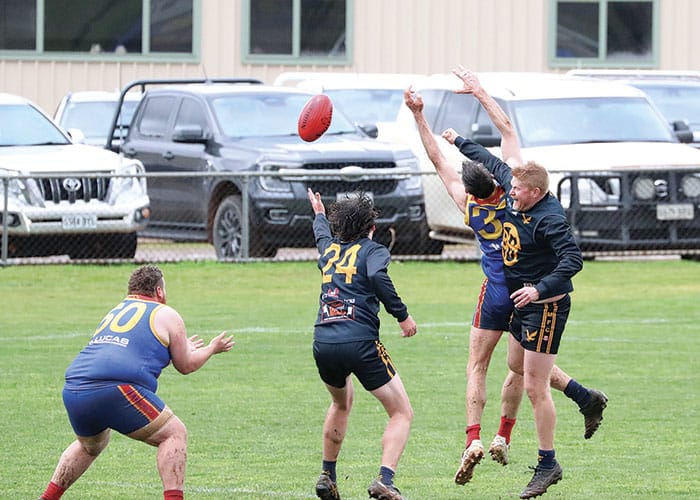 NAFA: Lions maul Eagles in soggy Booleroo