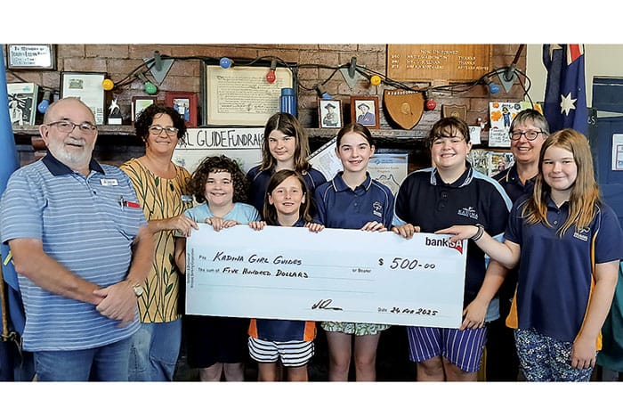 Moonta Bingo and Rec Club supports Kadina Girl Guides