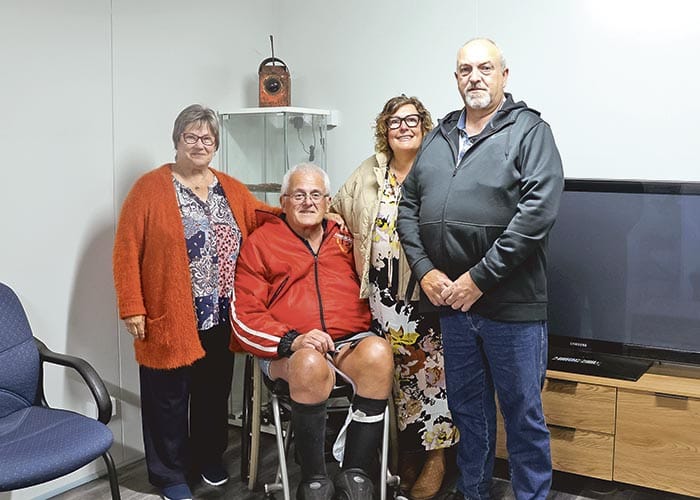 Quiet tribute to shed member