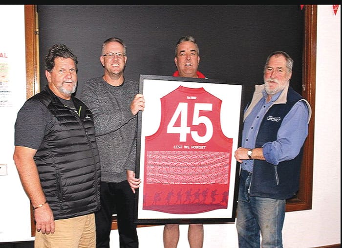 ANZAC guernseys given to Bute RSL