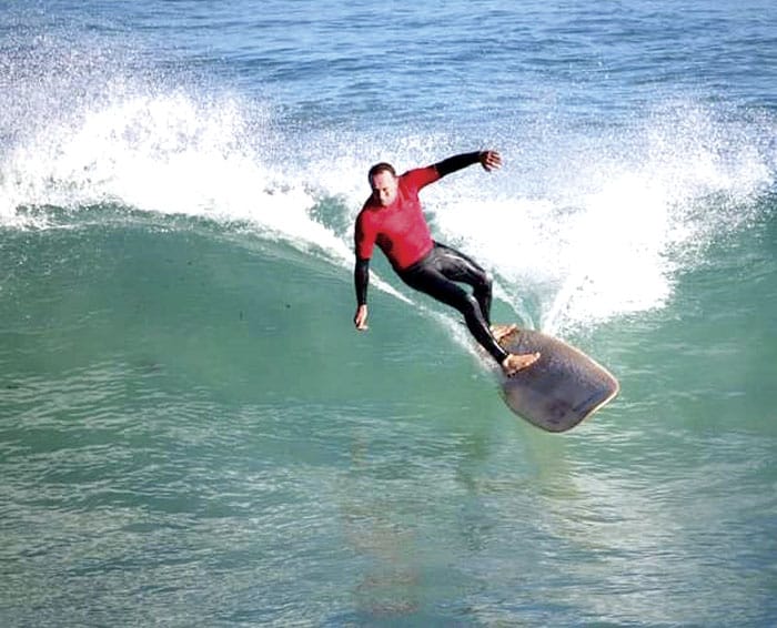 Wayne Gurney making waves on New South Wales coast